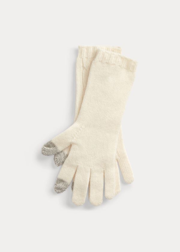 Guantes Polo Ralph Lauren Mujer Creme - Cable-Knit Cashmere - KNWLM7318